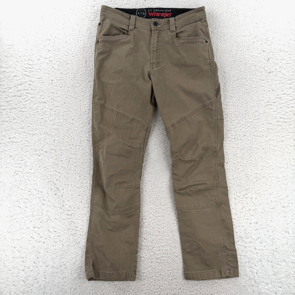 Wrangler ATG All Terrain Gear Khaki Pants Mens 32x30 Beige Regular Fit Stretch